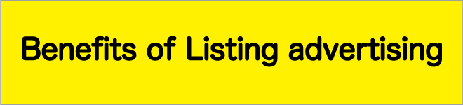 Benefits of Listing advertising